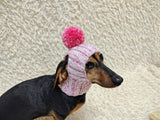 Knitted Dog Hat for Small Medium Dogs, Warm Puppy Hood, Winter Pet Balaclava, Dog Snood to Keep Ears Warm, Small Dog Winter Clothes, Cute Pet Gift