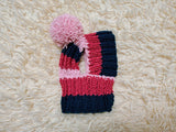 Comfort-Fit Knitted Dog Snood for Dachshunds - Soft Ribbed Dog Hat with Pom-Pom - Stay-On Winter Headwear for Long-Haired & Smooth Doxies