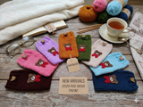 Bear Phone Sleeve, Universal Crochet Cell Phone Pouch 6.7x3.5", Cute Teddy Bear Phone Case, Soft Yarn Sock for iPhone Samsung, Cozy Gift