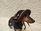 Cowboy Panama hat for dogs, summer cap dachshund, sun protection with open ears panama pet outfit apparel lover gift
