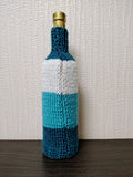 Knit Coastal Wine Bottle Sweaters | Starfish & Fish Sea Theme Decor