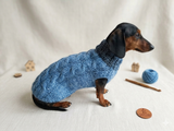 Pet wool warm clothes knitted sweater, knitted wool sweater for dachshund or small dog,dog coat jamper