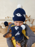 Halloween Hat Set Mom & Dog | Matching winter hat set for dog and owner, gift for mom dad and dog, puppy parents gift,set for owner and pet