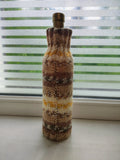 Handmade Knit Wine Bottle Cover | Cozy Fair Isle Sweater for 750ml Wine Bottle | Rustic Holiday Table Decor & Unique Wine Lover Gift