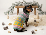 Christmas Pet Sweater with Reindeer,Dachshund Dog Christmas Outfit Clothes