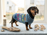 Sea clothes for pet with fish sweater, dog jumper with fish sea style clothes