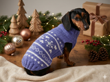 Christmas snowflake clothing for pets,dog jumper winter xmas,dachshund snowflake sweater,pets gift xmas