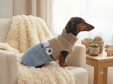 Alpaca wool clothes dog sweater with llama and sheep