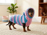 Striped sweatshirt for pets, hoodie for dogs, striped hoodie for dachshund