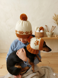 Pet paw beanies with matching owner's beanies, dachshund and me beanies, mum and pet beanie