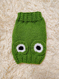 Handmade Crochet Frog Snood for Dachshunds | Cute Dog Balaclava & Winter Pet Apparel