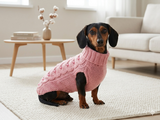 Pet clothes dog jumper with beads,holiday dog clothes,gift for pets ,Classic Aran Knit Dog Sweater,Knitted jumper for dog, sweater dachshund