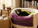 Handmade knitted wool blanket for dog, cat, dachshund, cozy warm pet wool blanket, knitted blanket for dogs or cats