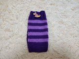 Cute Animal Companion Knit Phone Case | Striped Phone Sleeve-Handmade Knit Animal Phone Pouch | Cozy Stretchy Phone Sock