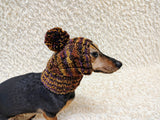 Soft Woolen Dog Winter Hat | Handcrafted Dog Balaclava Snood