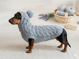 Angora wool warm suit sweater and hat for dog