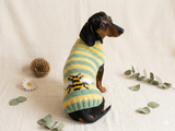 Pet Clothes with Bee - Dog Sweater Striped Bee -Bee jumper halloween for pets- bee hoodie for dogs, bee clothes for dachshund