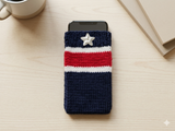 Knitted phone case USA Flag,Phone Case, Smartphone Case
