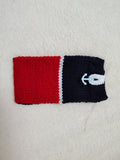 Nautical Striped Phone Sock | Handmade Knit Smartphone Sleeve -Handmade Marine Knit Phone Pouch - Mare Nostrum Collection