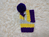 Handmade Knit Dachshund Snood with Pom-Pom - Winter Dog Hat for Doxies & Small Breeds - Ear Warmer & Neck Gaiter