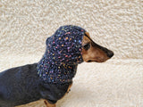 14 color Dog Hat Alpaca Tweed Striped, Knitted Set Warm Pet Clothes outfit apparel, Closed Ear Cap for Dachshunds beanie