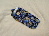 Knitted Wool Phone Sleeve, Universal Smartphone Pouch 6.7x3.5", Cozy Knit Cell Phone Case, Aesthetic Tech Accessory, Handmade Gift for Her