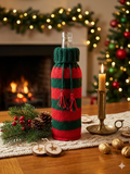 Christmas bottle cover, Christmas bottle decoration,Decor Bottle, Wine Accessories, Knitted bottle,Wine Decor Crochet Bottle Bottle Sweater