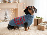 Christmas Reindeer Snowflake Pet Sweater,Knitted Vest Sweater Coat Christmas for Dogs