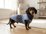 Winter Warm Wool Dog Jumper-Clothes for Dachshund Warm Long Cardigan Sweater-Winter sweater dog with arans