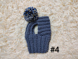 Dog Snood with Pom Pom, Knitted Dog Balaclava, Winter Dog Hat for Small Dogs, Puppy Snood, Dachshund Outfit, Pet Gift, Warm Dog Clothes
