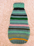 Handmade Knit Dachshund Sweater - Colorful Striped Dog Clothes