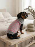 Jumper with hearts for dog valentine's day gift,Dachshund knitted heart sweater, clothing heart sweater, Valentine's day dog sweater