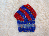 8 color Alpaca tweed striped Dog Hat, Knitted Set Warm Pet Clothes outfit apparel, Closed Ear Cap for Dachshunds beanie