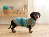 Warm coat for wiener dog, Miniature Dachshund Knitted Jumper, Dachshund clothes knitted sweater, wool sweater for dachshund or small dog