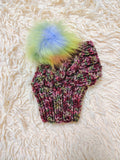 Handmade Dachshund Beanie, Knitted Dog Snood with Pom Pom, Winter Puppy Hat, Small Pet Ear Warmer, Custom Dog Apparel