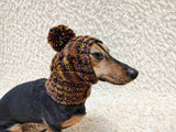 Soft Woolen Dog Winter Hat | Handcrafted Dog Balaclava Snood