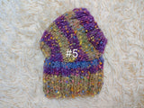 8 color Alpaca tweed striped Dog Hat, Knitted Set Warm Pet Clothes outfit apparel, Closed Ear Cap for Dachshunds beanie