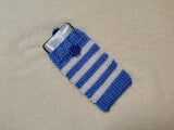 Handmade Knit Nautical Phone Case - Summer Vibes Collection-Nautical Striped Knit Phone Sleeve -Cute Coastal Phone Pouch