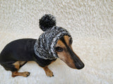 Handcrafted Pom-Pom Dog Hat | Warm Woolen Balaclava for Dogs