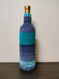 Knit Coastal Wine Bottle Sweaters | Starfish & Fish Sea Theme Decor