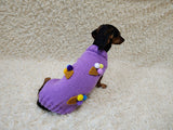 Dog Sweater with Ice Cream, Knitted Puppy Clothes, Cute Small Dog Clothes, Handmade Pet Sweater, Ice Cream Cone Dog Outfit