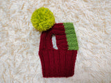 Cute Hand-Knitted Dachshund Snood and Pom-Pom Beanie Set - Cozy Dog Hat and Neck Warmer