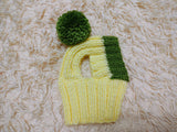 Cute Hand-Knitted Dachshund Snood and Pom-Pom Beanie Set - Cozy Dog Hat and Neck Warmer