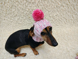 Knitted Dog Hat for Small Medium Dogs, Warm Puppy Hood, Winter Pet Balaclava, Dog Snood to Keep Ears Warm, Small Dog Winter Clothes, Cute Pet Gift