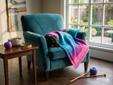 Handmade knitted wool blanket for dog, cat, dachshund, cozy warm pet wool blanket, knitted blanket for dogs or cats