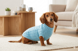 Blue knitted sweater for small dog, clothes for dachshunds, sweater for dogs, clothes for dog