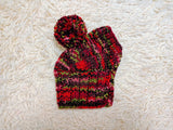 Cute Pom-Pom Dog Snood Hat | Soft Hand-Knit Dog Balaclava Hood