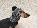 Handcrafted Pom-Pom Dog Hat | Warm Woolen Balaclava for Dogs