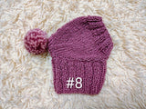 Angora Super Warm Dog Hat with Pom-Pom, Knitted Costume Pet Clothes Warm Cap Closed Ears for Dachshund beanie