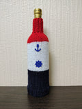 Maritime Style Wine Bottle Cover | Unique Captain Gift